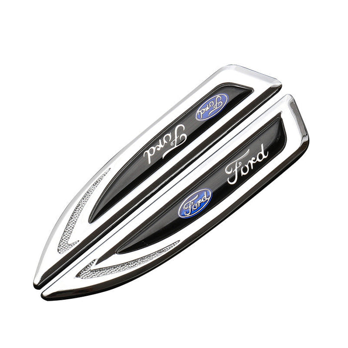 Insignia del logotipo de GM, pegatina metálica personalizable (dos piezas)-ES