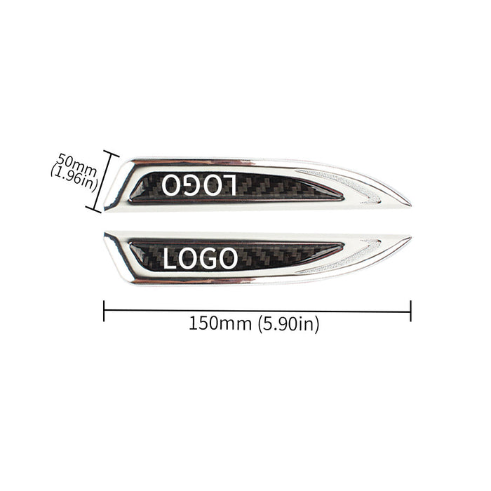 Insignia del logotipo de GM, pegatina metálica personalizable (dos piezas)-ES