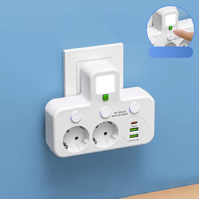 Balta – ES / 2 lizdai + USB prievadas
