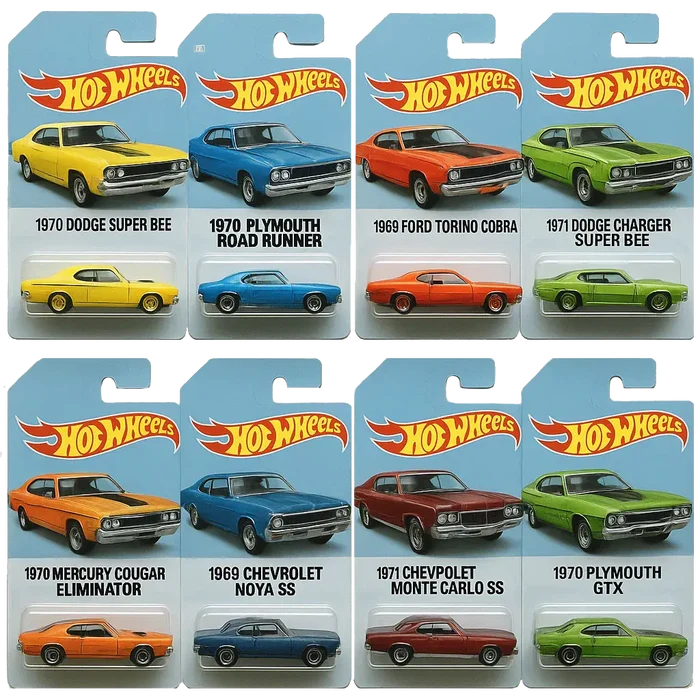 🔥Išpardavimas – 50 % nuolaida🔥 – 🚗„Hot Wheels“ žaislinių automobilių „Muscle“ advento kalendorius – 24 dienos 2025 m.🎄-LT