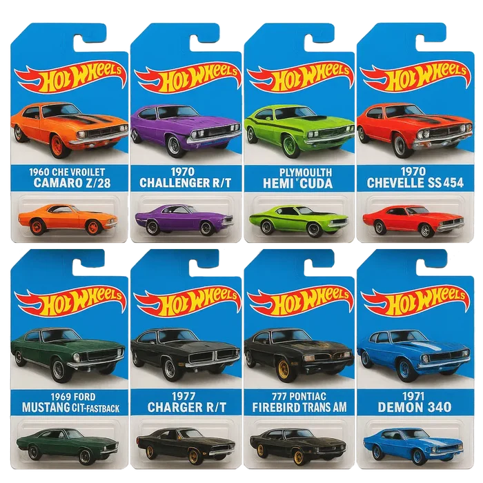 🔥Išpardavimas – 50 % nuolaida🔥 – 🚗„Hot Wheels“ žaislinių automobilių „Muscle“ advento kalendorius – 24 dienos 2025 m.🎄-LT