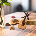 🔥 IŠPARDAVIMAS 50% NUOLAIDA 💖 Medinė akustinės gitaros plektrų dėžutė 🎁🎸-LT