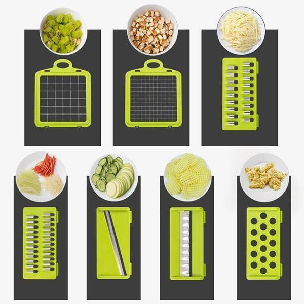 🎊 Juego de 16 piezas 🎊 Cortador multifuncional de frutas y verduras-ES