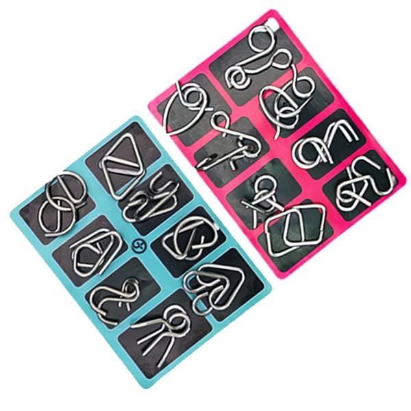 Juguetes educativos intelectuales, juguetes de reconocimiento intelectual, rompecabezas de metal-ES