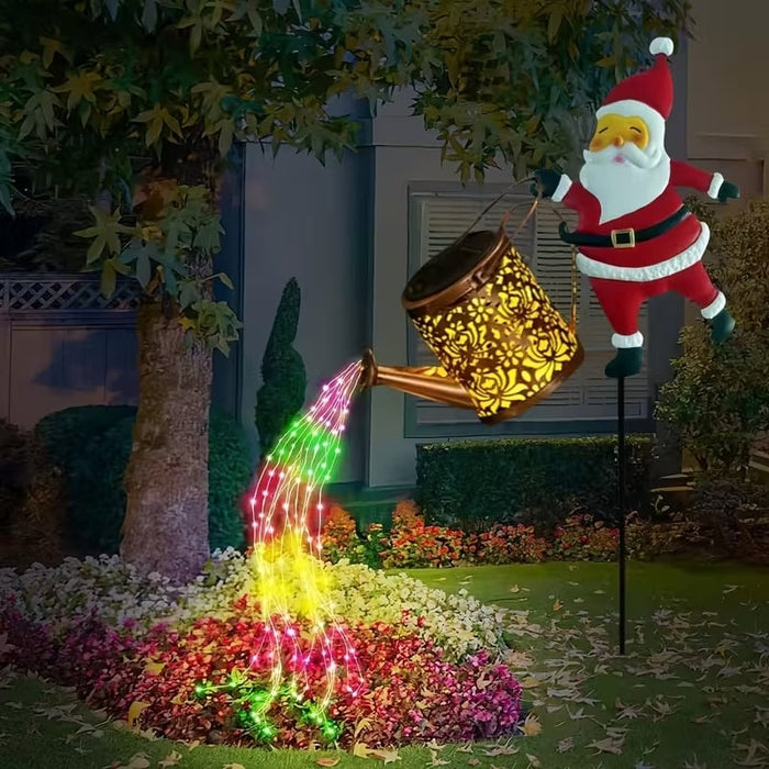 🎅 Kalėdų Senelio saulės lempa - stebuklinga šviesa užpildo jūsų sodą šventiniu spindesiu. ✨-LT