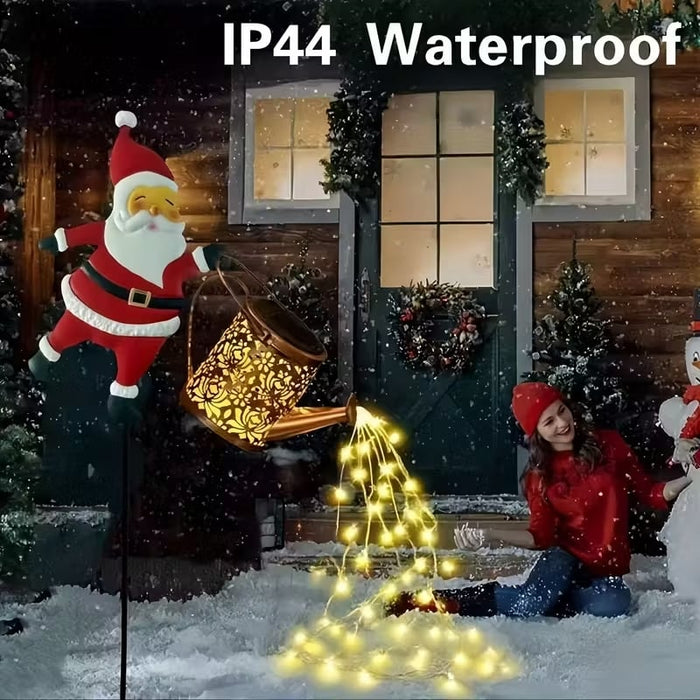 🎅 Kalėdų Senelio saulės lempa - stebuklinga šviesa užpildo jūsų sodą šventiniu spindesiu. ✨-LT