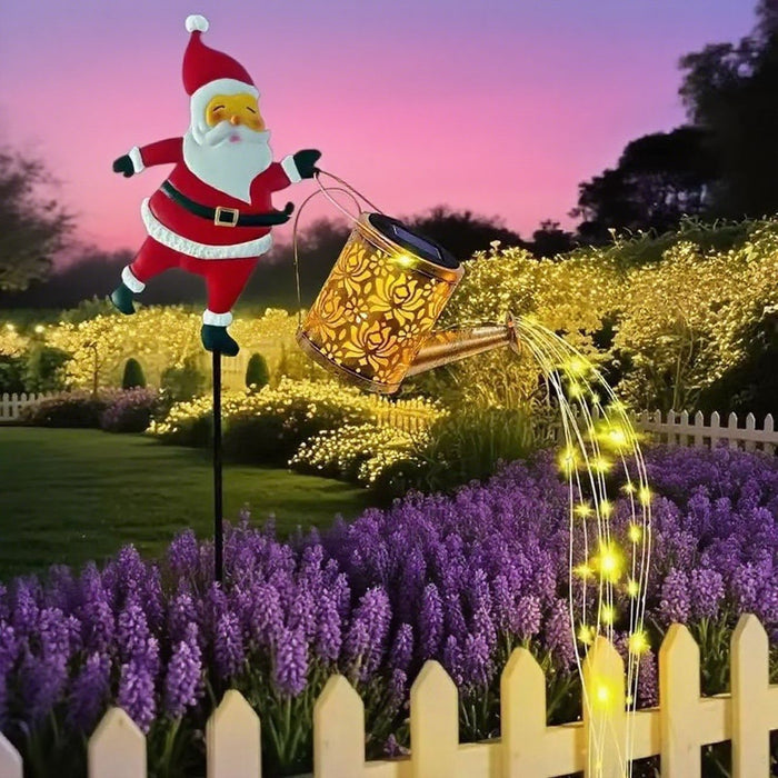 🎅 Kalėdų Senelio saulės lempa - stebuklinga šviesa užpildo jūsų sodą šventiniu spindesiu. ✨-LT