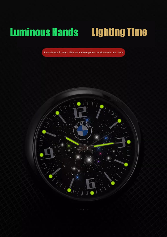 Karštas išpardavimas ✨50% nuolaida ✨Šviečiantis kvarcinis automobilio laikrodis-LT