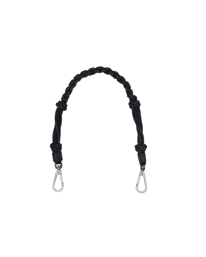 Knotted Short Strap | Noir Smooth/Gunmetal
