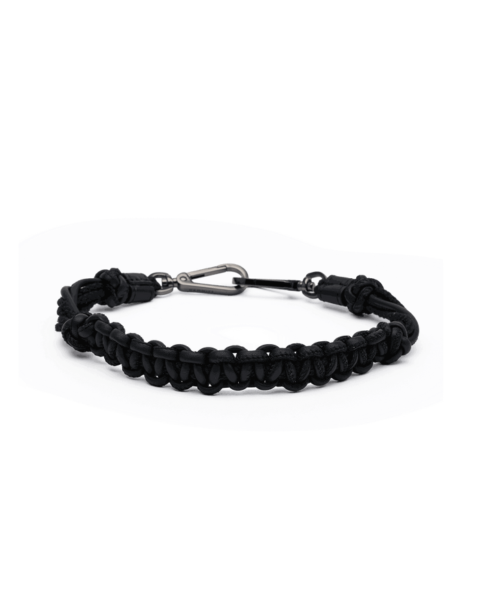 Knotted Short Strap | Noir Smooth/Gunmetal
