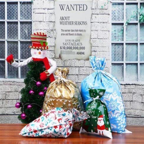 🎅🎁La mejor bolsa de regalo de Navidad con cordón del mundo-ES