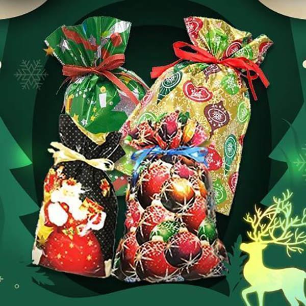🎅🎁La mejor bolsa de regalo de Navidad con cordón del mundo-ES
