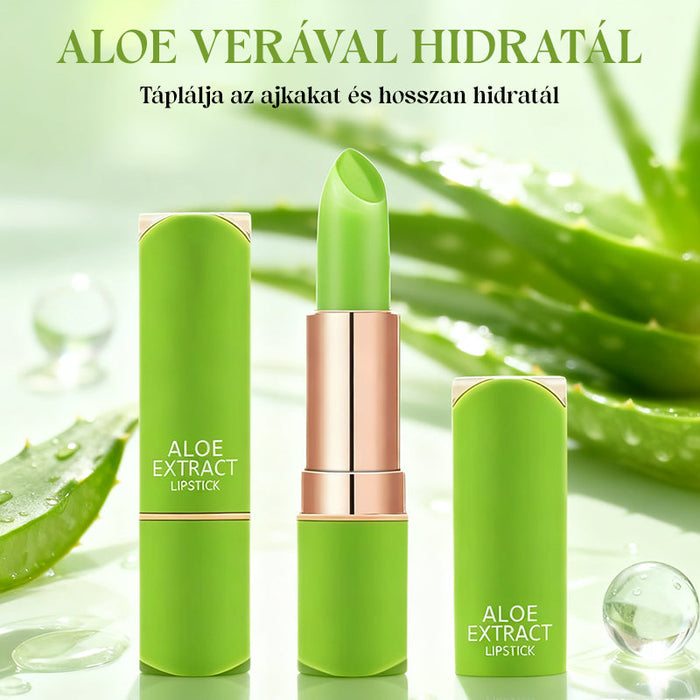 Lápiz labial hidratante con infusión de aloe vera que cambia de color-ES