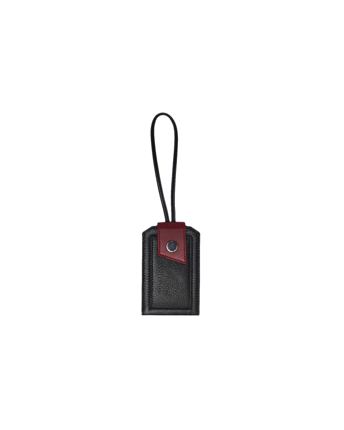 Larkspur-Luggage-Tag-Black-Front-View
