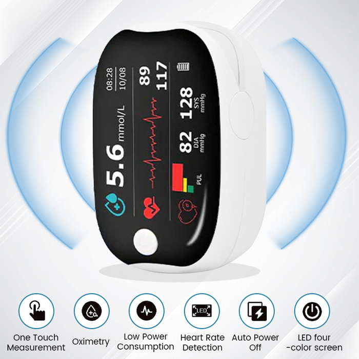 🔬 Laser Glucose Monitor – Brez bolečin, hitro in natančno merjenje krvnega sladkorja!-SI