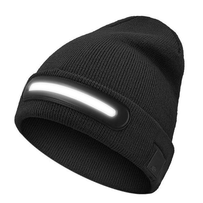 Επαναφορτιζόμενο σκούφο LED με Bluetooth-GR