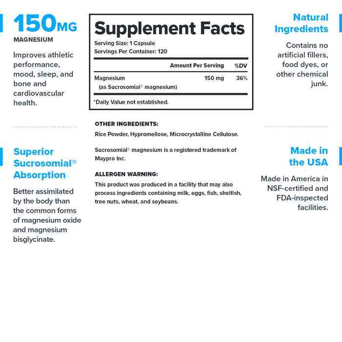 Legion Sucrosomial® Magnesium 120 Capsules
