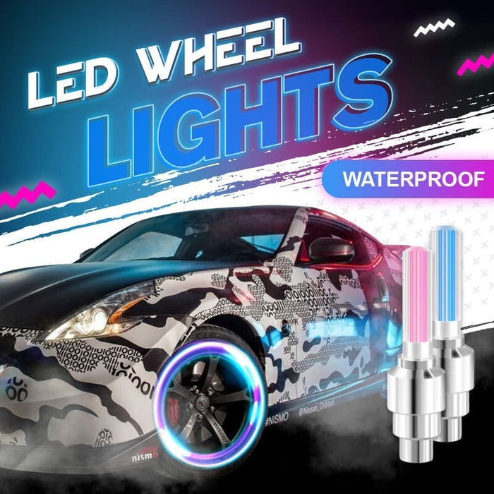 🌈 💡 Luces LED para ruedas impermeables 【✨ 1+3 gratis】-ES