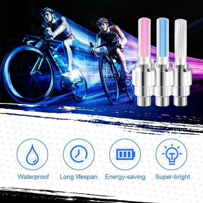 🌈 💡 Luces LED para ruedas impermeables 【✨ 1+3 gratis】-ES
