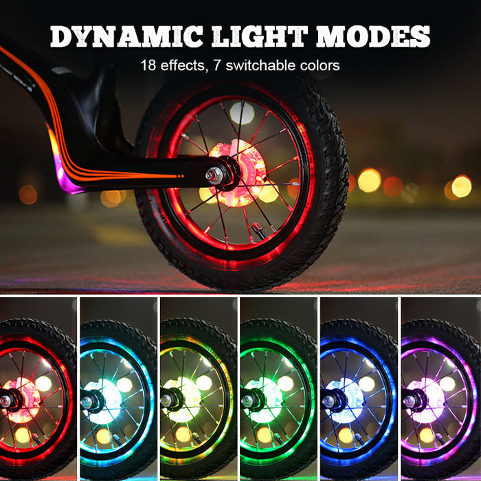 🌈 Luz colorida para buje de bicicleta 🚴‍♂️💡-ES