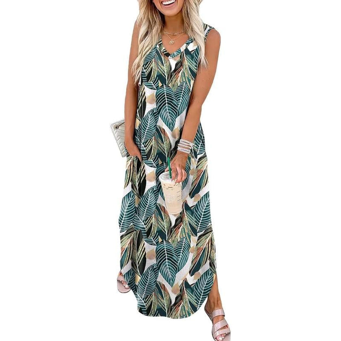 【M-3XL】🏖️Vestido playero estampado de verano-ES