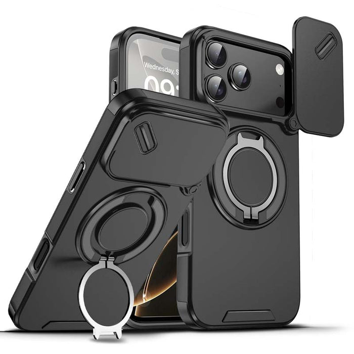 🔥Magnetinis telefono dėklas su žiediniu stovu, skirtas „iPhone“✨-LT