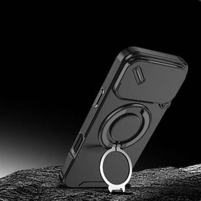 🔥Magnetinis telefono dėklas su žiediniu stovu, skirtas „iPhone“✨-LT