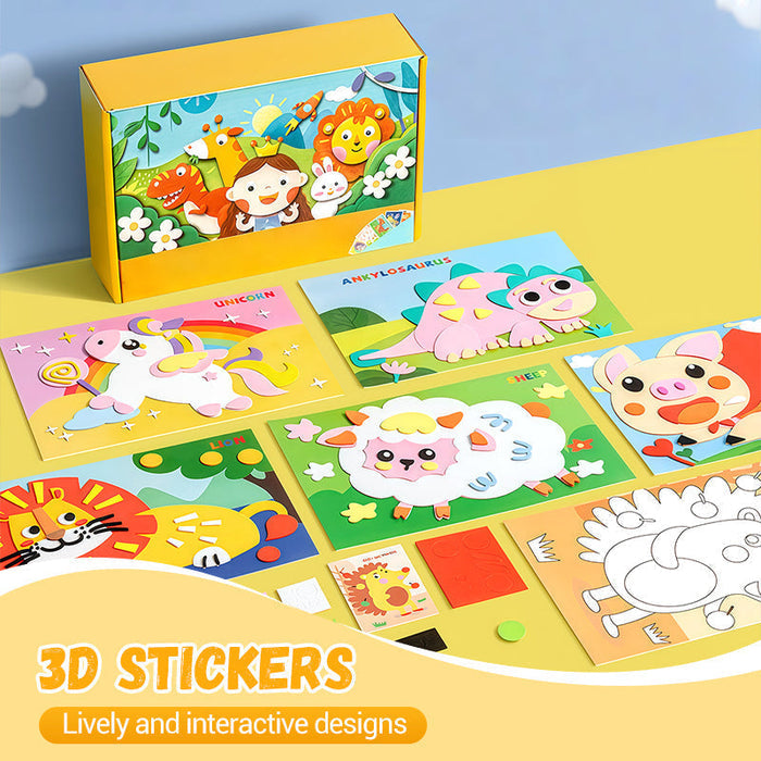 🧩🎨Manualidad DIY con pegatinas 3D de EVA para niños🎁-ES