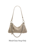 Metal Chain Shoulder Strap | Brushed Silver