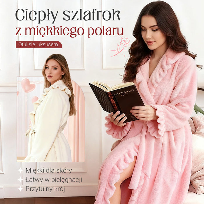 🧖 Minkštas ir purus chalatas - Odai draugiška medžiaga-LT