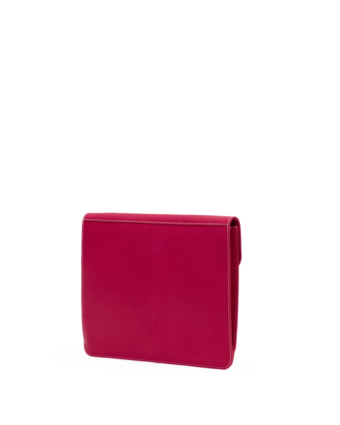 Pink wallet on a white background