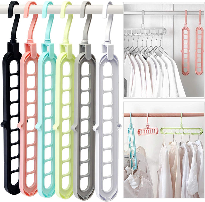 Multi-Use Plastic Hangers for Clothes Drying and Storage