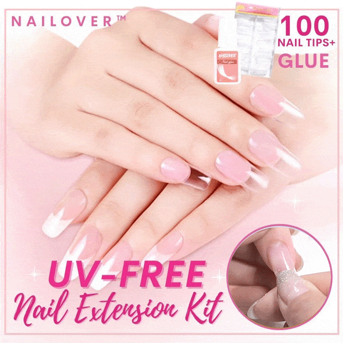 Nailover™ UV-free Nail Extension Kit (100 tips)