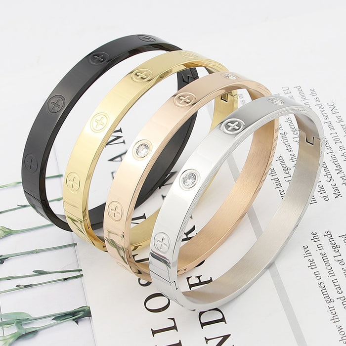 New Design Zircon And Cross Nut Nail Bracelets