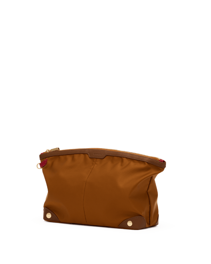 Nicky-Travel-Pouch-Lrg-Amber-Nylon-G-Front-View-2
