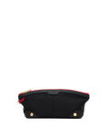 Nicky Travel Pouch | Black Nylon/Gold Red Zip