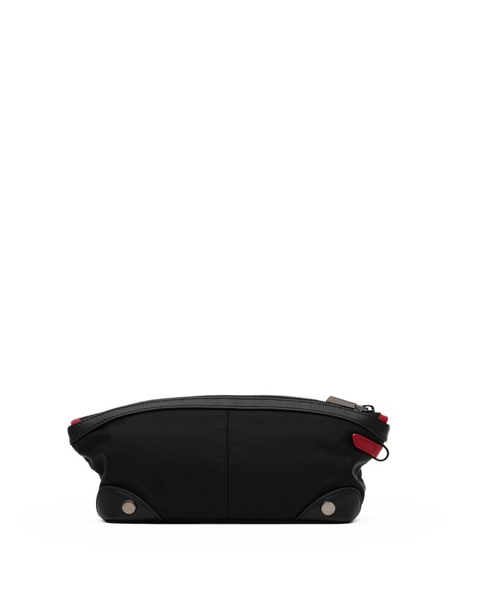 Nicky-Travel-Pouch-Short-Black-Nylon-GM-Back-View-Detail