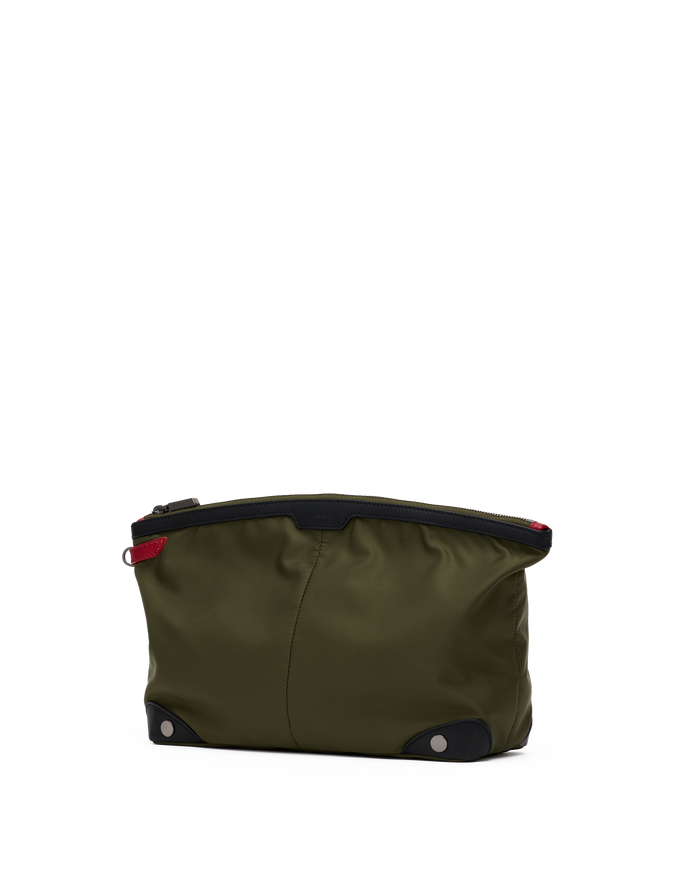 Nicky Travel Pouch | Jade Nylon/Gunmetal | Lrg