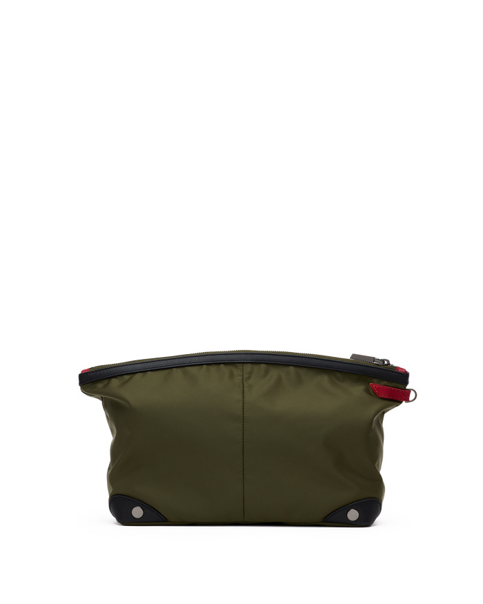 Nicky Travel Pouch | Jade Nylon/Gunmetal | Lrg