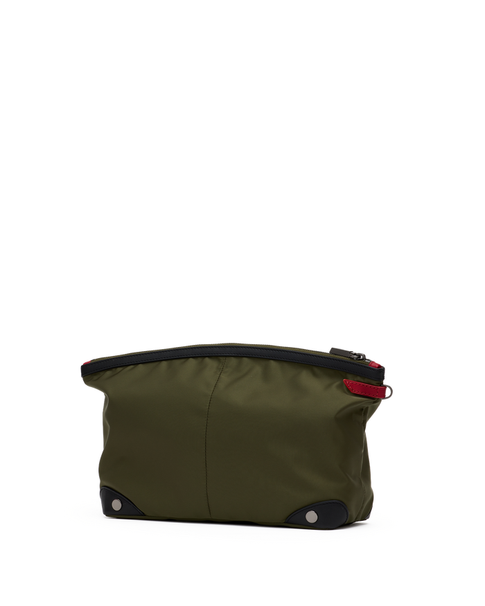 Nicky Travel Pouch | Jade Nylon/Gunmetal | Lrg
