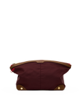 Nicky-Travel-Pouch-Lrg-Wine-Nylon-G-Front-View