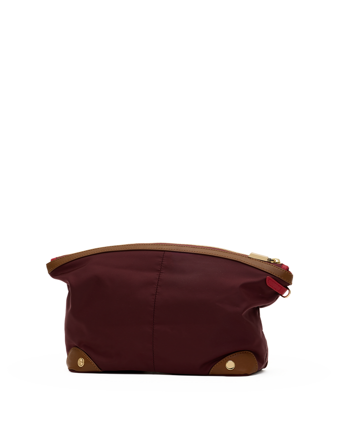 Nicky-Travel-Pouch-Lrg-Wine-Nylon-G-Back-View