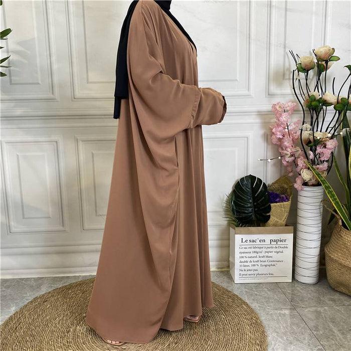 Nida Open Abaya Dress For Muslim Women Soft Comfortable All Year Wear 10 Color Options