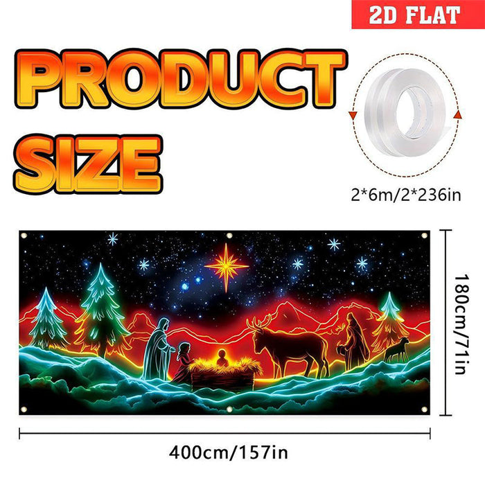 🎄¡Oferta navideña! ¡40% de descuento! Banner navideño para puerta de garaje-ES