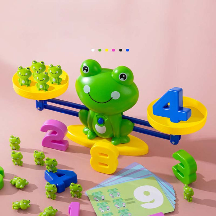 🐸Otroški komplet igrač z risanimi živalmi in tehtnicami-SI