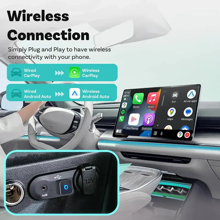 Ασύρματος προσαρμογέας Ottocast Mini 3.0 Ultra Cube για Android Auto CarPlay-GR