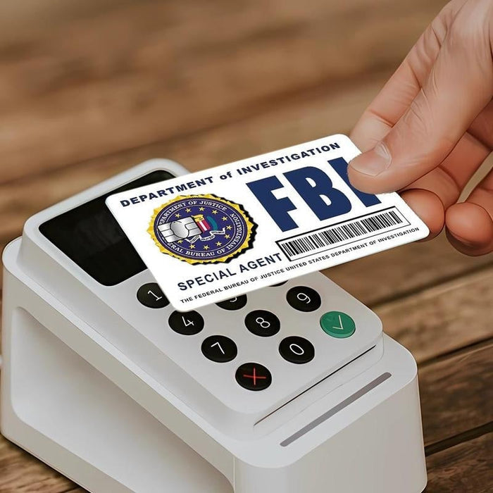 🔥Paket skinov za kartico tajnega agenta: dizajni FBI/ICE • Cosplay in darilne nalepke-SI