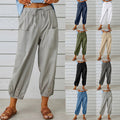 Pantalones rectos y anchos para mujer-ES