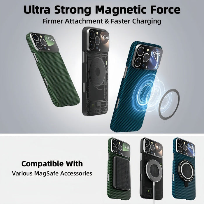 Pasaulinis riboto leidimo magnetinis ateities technologijos išmanusis apsauginis dėklas (suderinamas su iPhone 17-12)-LT