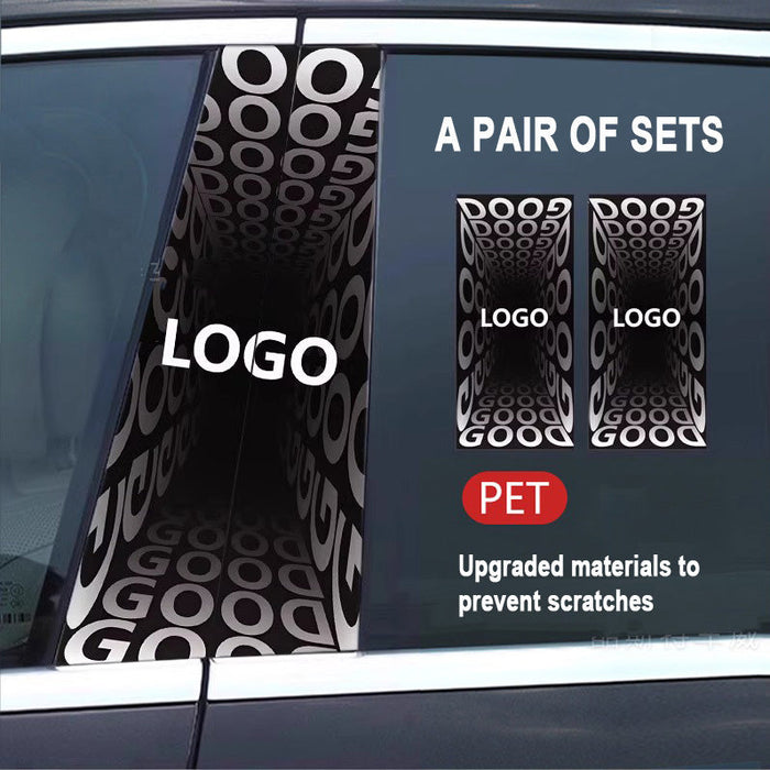 Película protectora HD para modificación creativa del pilar B del coche (2 unidades) (2025)-ES